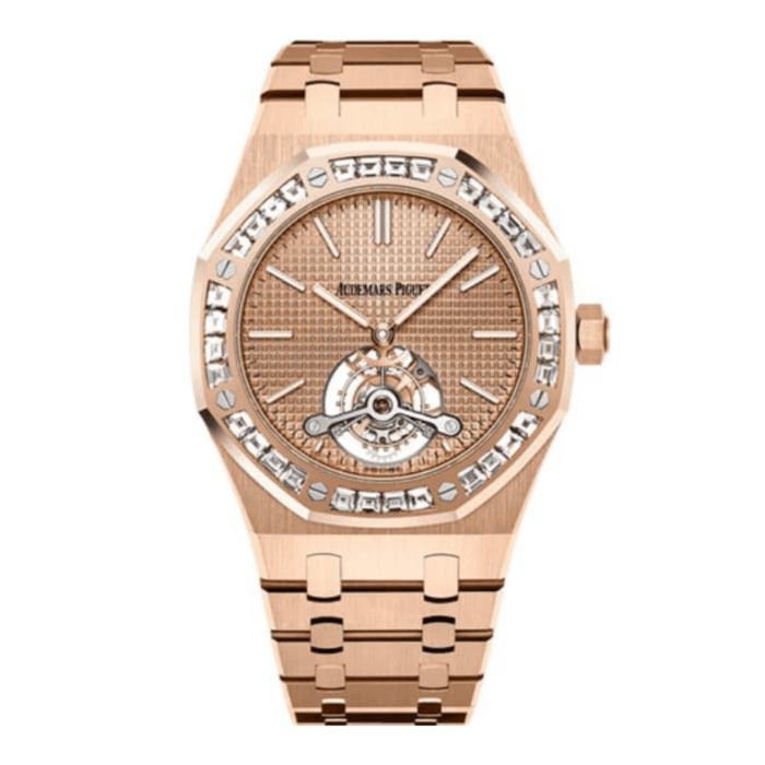 Audemars Piguet Royal Oak Tourbillon Rose Gold Diamond Replica - Image 1