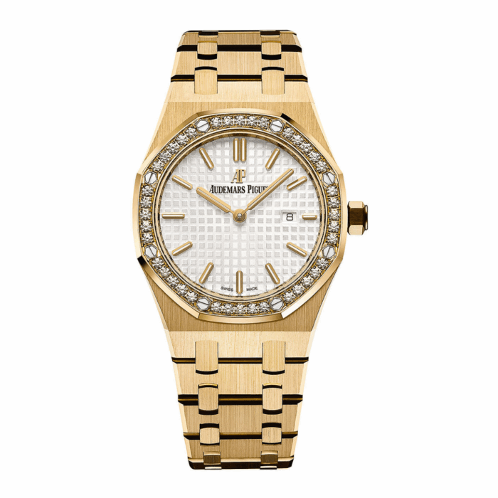 Audemars Piguet Royal Oak Yellow Gold Diamond Bezel Replica - Image 1
