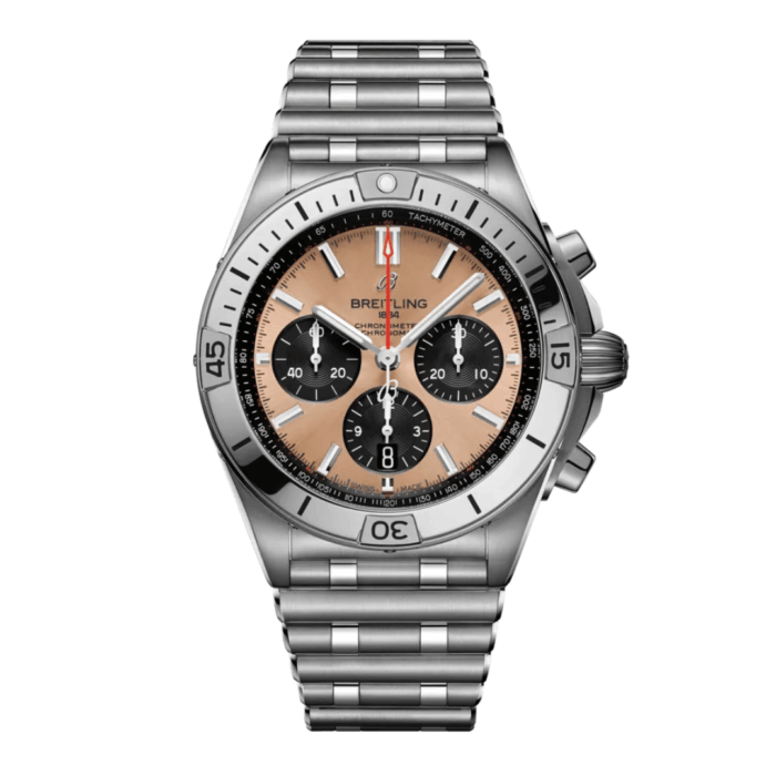 Breitling Chronomat Rose Gold Dial Replica - Image 1