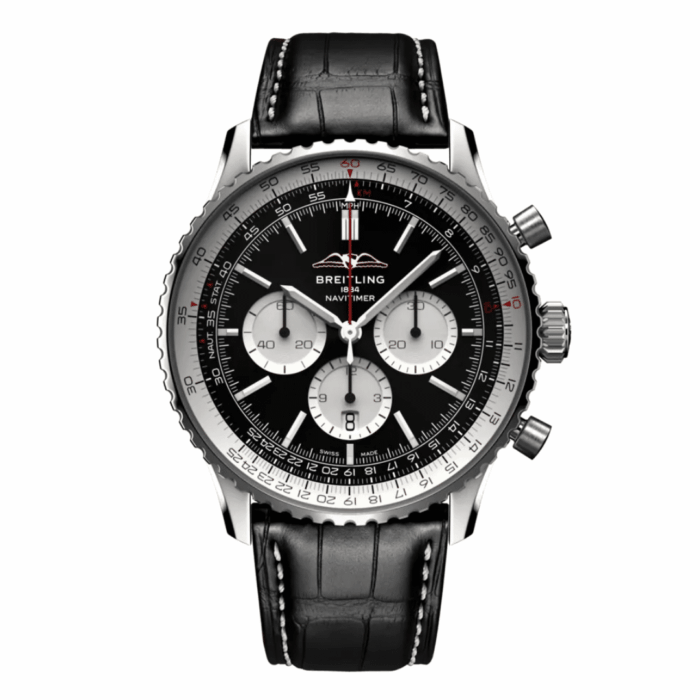 Breitling Navitimer B01 Chronograph Black Dial Replica - Image 1