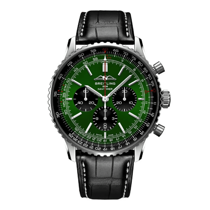 Breitling Navitimer B01 Chronograph Green Dial Replica - Image 1