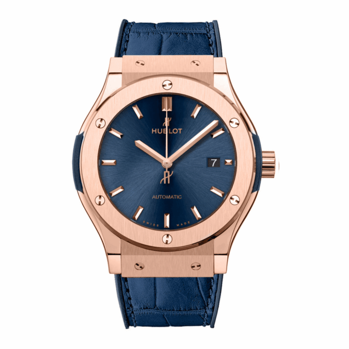 Hublot Classic Fusion Rose Gold Blue Replica - Image 1