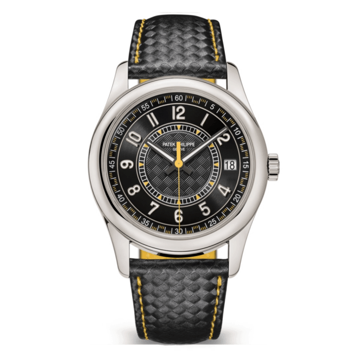 Patek Philippe Calatrava 6007G Black and Yellow Dial Replica - Image 1