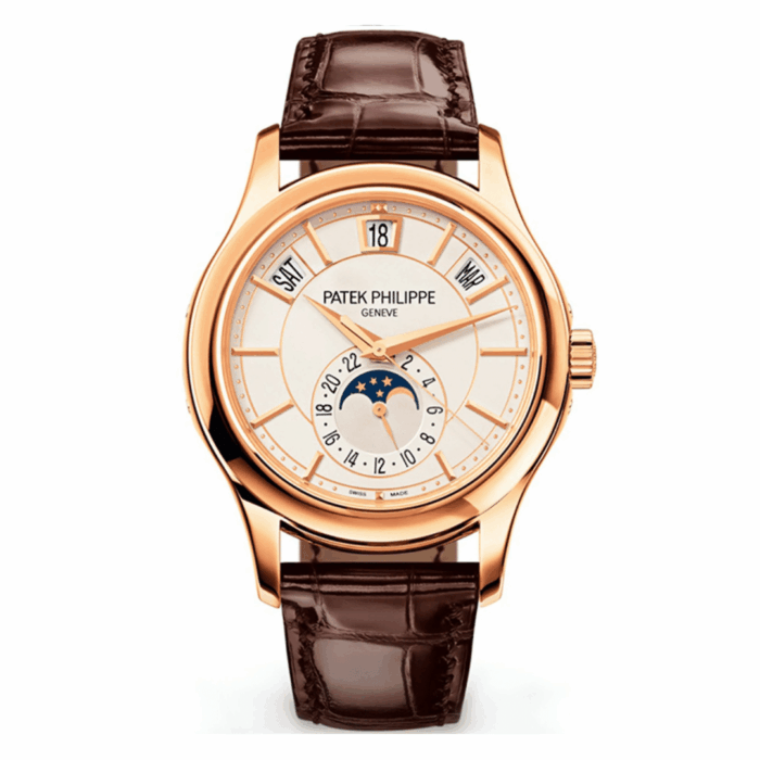 Patek Philippe Complications 5205 Rose Gold White Dial Replica - Image 1