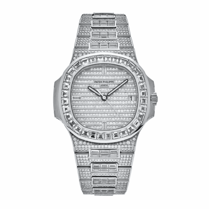 Patek Philippe Nautilus 5719 Diamond Paved Replica - Image 1